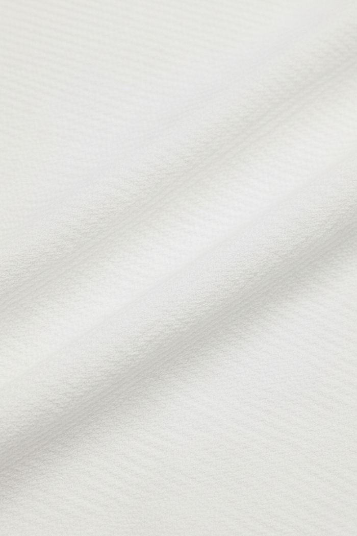 White Zipper Polo T-shirt